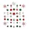 70ct. Holiday Deluxe Shatterproof Christmas Tree Ornament Box Set